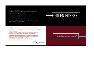 GØR EN FORSKEL - Foreningen af Erhvervskvinder