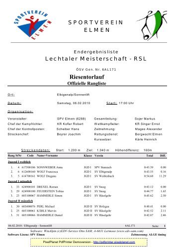 Ergebnisliste Lechtalermeisterschaft.pdf - SV Weissenbach