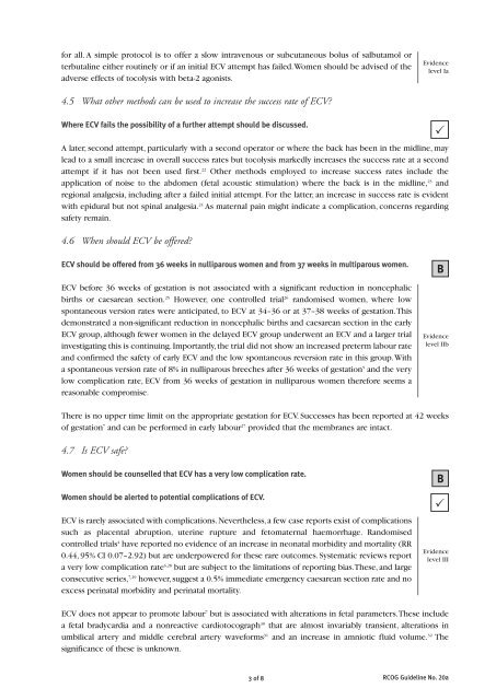 External Cephalic Version and Reducing the Incidence of Breech ...