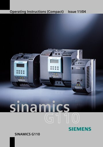 Operating Instructions (Compact) Issue 11/04 SINAMICS ... - Siemens