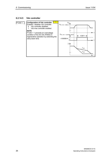 Operating Instructions (Compact) Issue 11/04 SINAMICS ... - Siemens