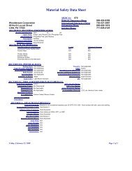 Material Safety Data Sheet - Arbico Organics