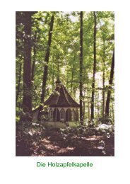 Die Holzapfelkapelle - Rudolf Maria Holzapfel Biografie