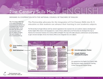 21st Century Skills Map - The Partnership for 21st Century Skills