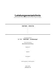 Leistungsverzeichnis