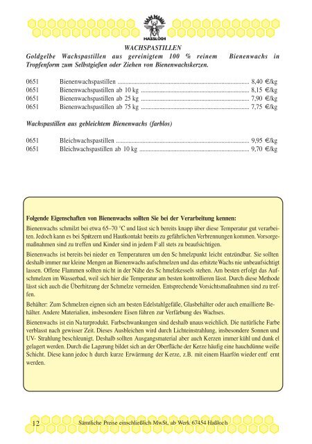 Alles zum Kerzenbasteln - hammann