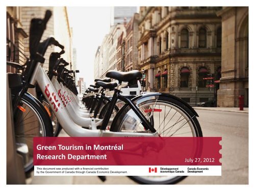 Tourisme vert à Montréal