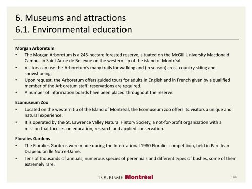 Tourisme vert à Montréal