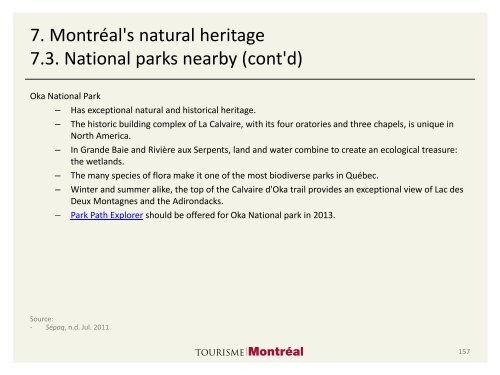 Tourisme vert à Montréal