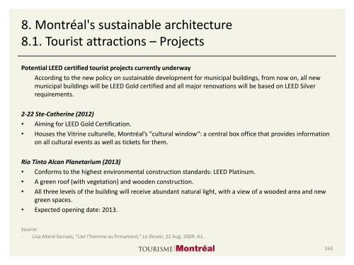 Tourisme vert à Montréal