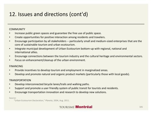 Tourisme vert à Montréal