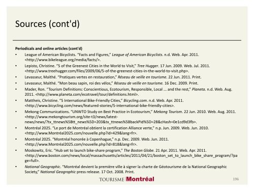 Tourisme vert à Montréal