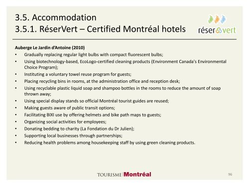 Tourisme vert à Montréal