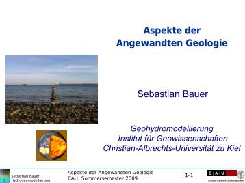 Aspekte der Angewandten Geologie Sebastian Bauer