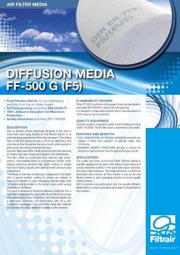 Diffusion MeDia ff-500 G (f5) - Filterservice Heerenveen