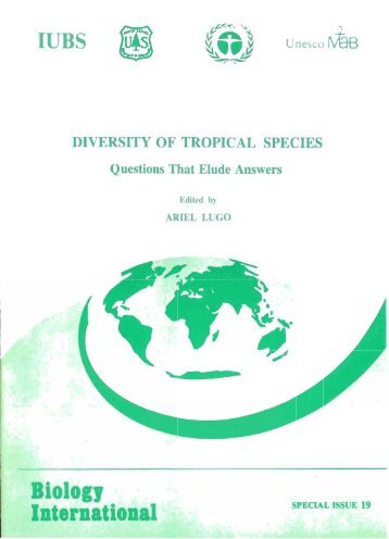 DIVERSITY OF TROPICAL SPECIES - Biology International