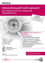 Flyer - Der Marktplatz IT-Sicherheit