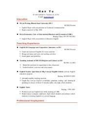 resume - Illinois State University