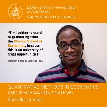 Quantitative Methods in Economics and Information Systems