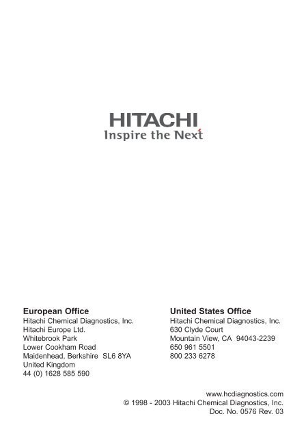 Allergen Standardization Program - Hitachi Chemical Diagnostics