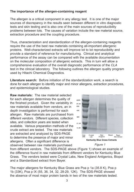 Allergen Standardization Program - Hitachi Chemical Diagnostics