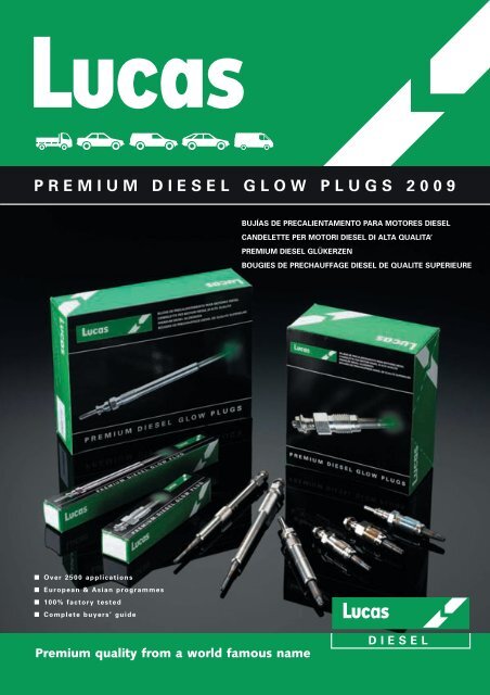 Ford Fiesta 1.4 HDi  1.6 HDi  Diesel Glow Plugs 2001-2005 Screw Top