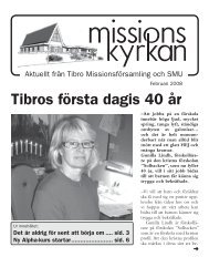 Tibros fÃ¶rsta dagis 40 Ã¥r - Missionskyrkan Tibro