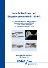 Gebrauchsanweisung BI320-PA - NORAS MRI products GmbH