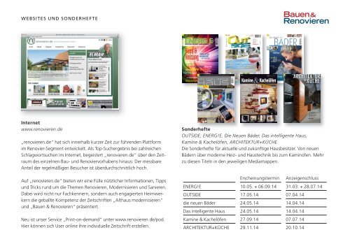 Bauen & Renovieren 2014 (PDF) - Fachschriften-Verlag