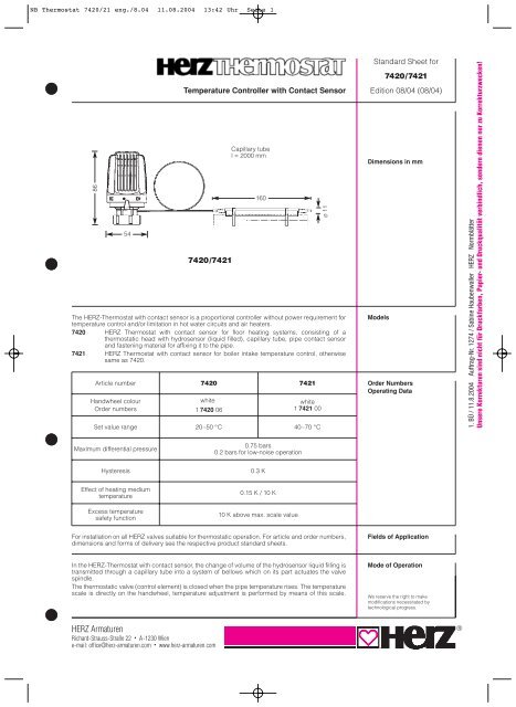 Data Sheet - Herz Valves UK