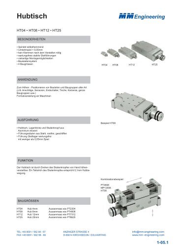 Hubtisch - MM Engineering