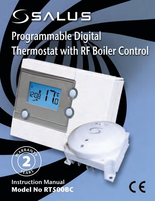 Programmable Digital Thermostat with RF Boiler Control - Salus