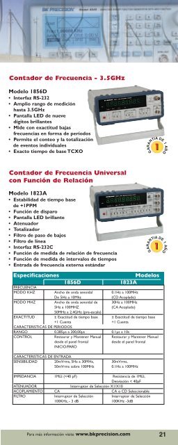 Instrumentos de Prueba y Accesorios - BK Precision