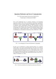 Quantum Mechanics and Secret Communication