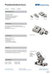 Positioniertisch-kurz - MM Engineering