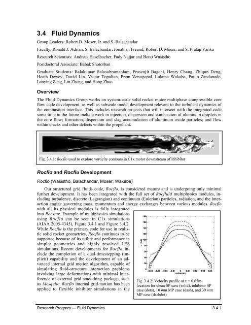 3.4 Fluid Dynamics - Center for Simulation of Advanced Rockets