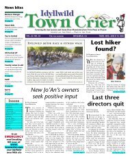 real estate - Idyllwild Town Crier