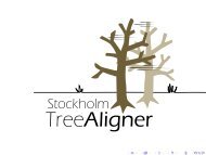 Building and Searching Parallel Treebanks with the Stockholm ...