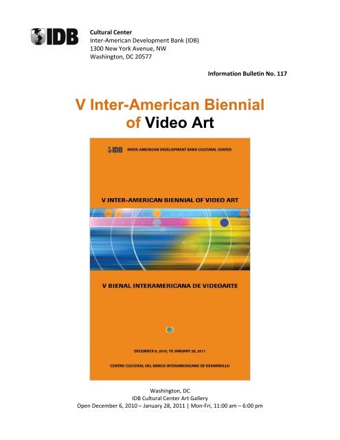 V Inter-American Biennial of Video Art - Galleries Magazine