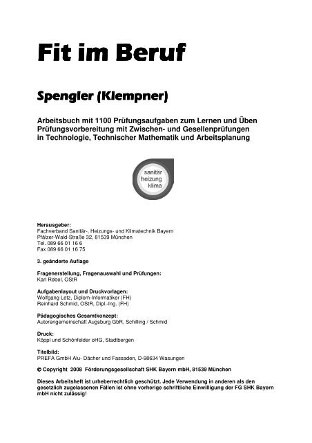 Fit im Beruf Fit im Beruf Spengler (Klempner) - Autorengemeinschaft ...