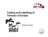 Coding and Labelling of Tissues in Europe - ICCBBA