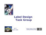 Label Design Task Group - ICCBBA