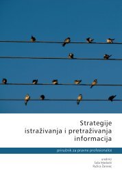 Strategije istraÅ¾ivanja i pretraÅ¾ivanja informacija - Centar za ljudska ...