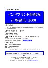 インドプリント配線板 市場動向-2008- - ジャパンマーケティングサーベイ