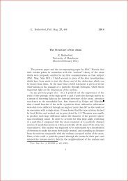 E. Rutherford, Phil. Mag. 27, 488 The Structure of the Atom E ... - IHEP