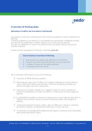 Maggiori informazioni - Sedo