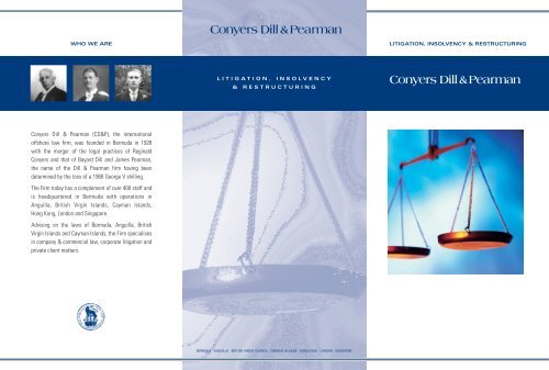 Conyers Dill & Pearman (CD&P), the international offshore law firm ...