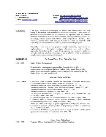 detailed resume