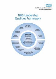 the NHS Leadership Qualities Framework - NIPEC