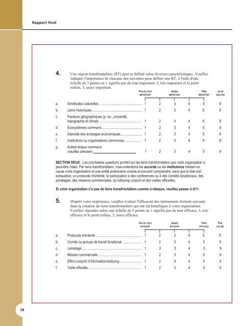 L'émergence des régions transfrontalières entre le Canada et les ...